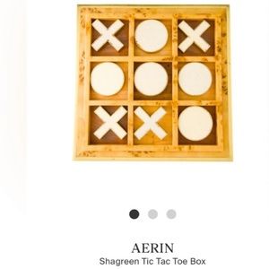 AERIN SHAGREEN TIC TAC TOE SET